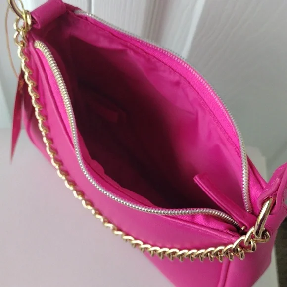 Juicy Couture Hot Pink Chain Shoulder Bag - Picture 6 of 16